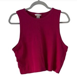 H&M Fuchsia Sleeveless Crop Top xxl